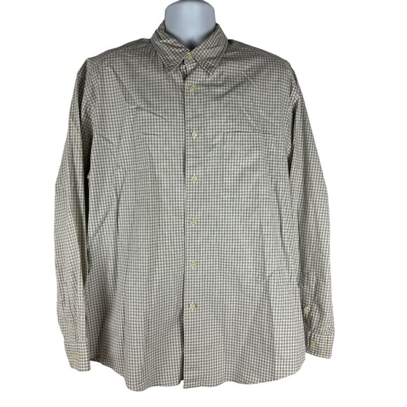 Dockers Mens Stretch Long Sleeve Plaid Shirt Size L Cotton & Lycra Blend - Picture 1 of 5